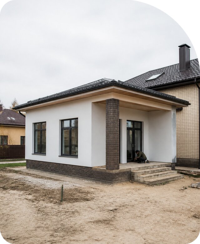 Строительство одноэтажной пристройки в Карасуке от 457065 р. | РадиДОМА-Кск